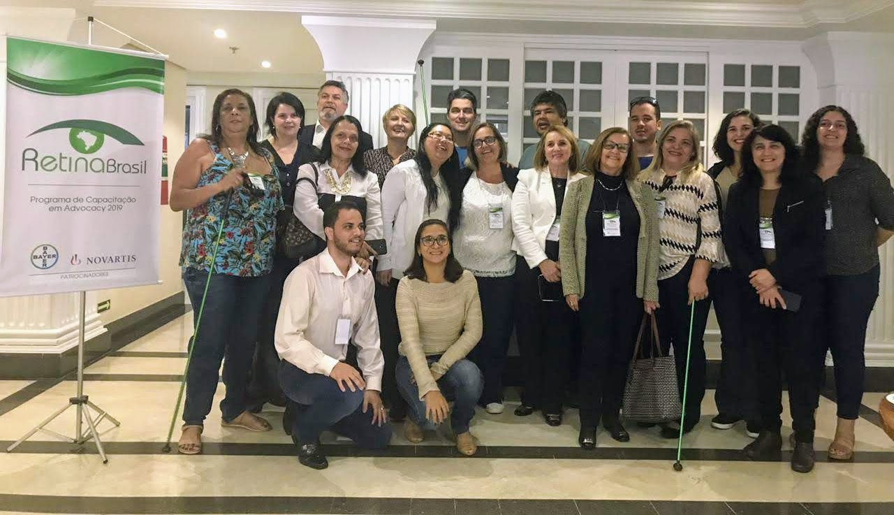 #PraCegoVer foto com os participantes do Curso de Capacitação em Advocacy, 2019, promovido pela Retina Brasil para os grupos regionais. 