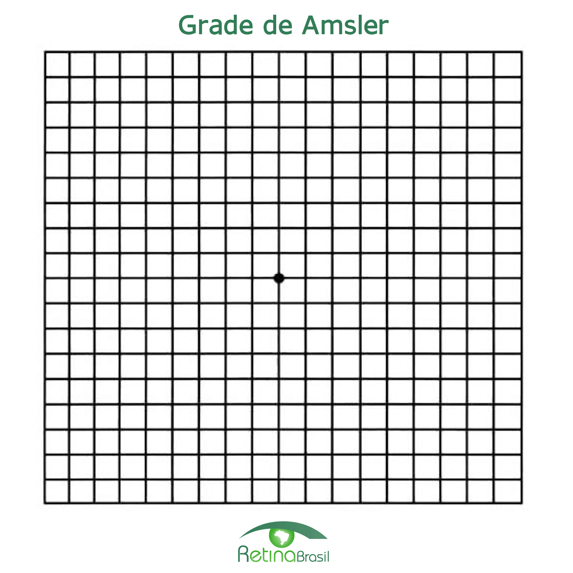 #DescriçãoDaImaem Tela ou Grade de Amsler