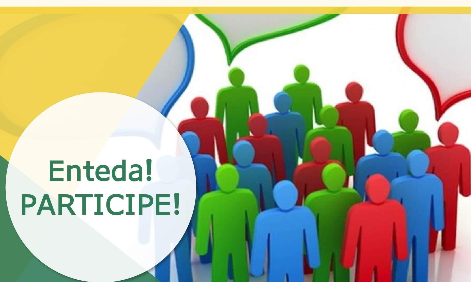 #DescriçãoDaImagem imagem tem fundo com pessoas coloridas e balões de fala. Está escrito: "Consulta Pública 50/2020 para Edema Macular Diabético Entenda! Participe!" e tem a logo da Retina Brasil.