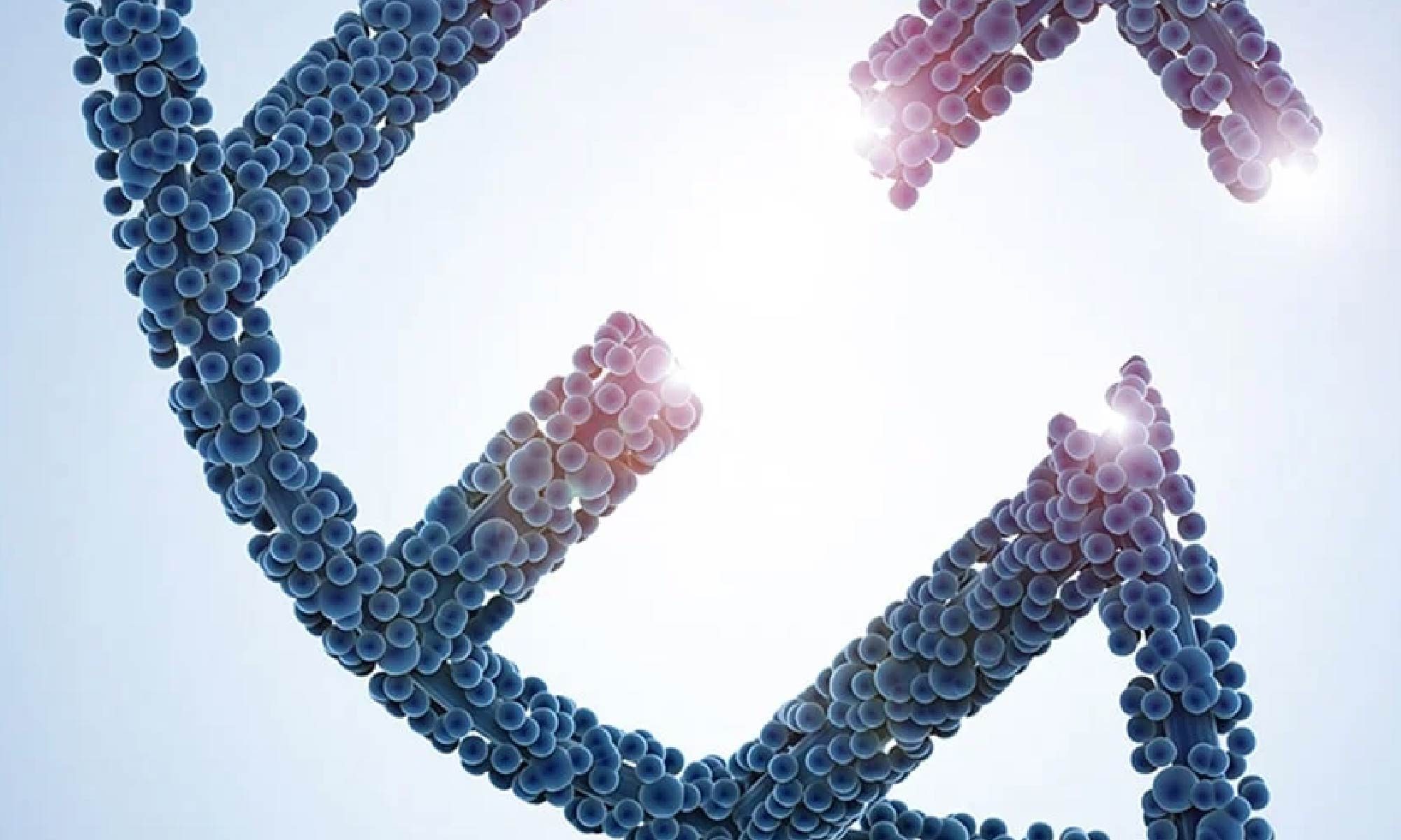 imagem de um filamento de DNA com corte em um segmento. Está escrito: "O que são terapias gênicas?:" e há a logo da Retina Brasiil